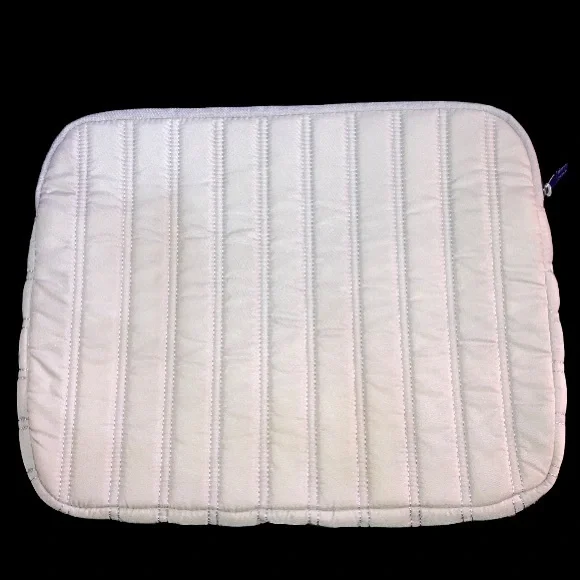 TUMI Beige Quilted Laptop Ipad Sleeve